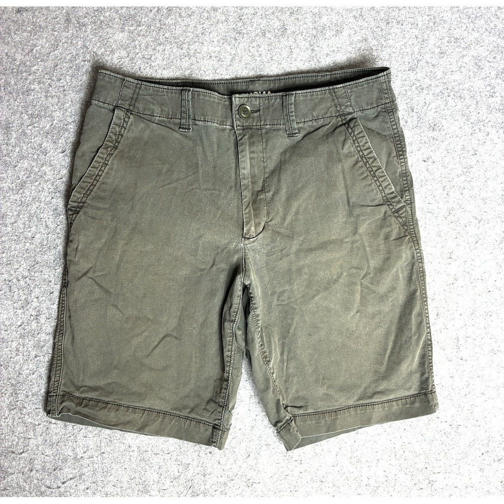 Sonoma Everyday Shorts Mens 32 Gray Excellent Stretch Cotton Chino Flat